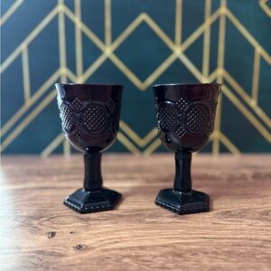 Avon Cape Cod Ruby Elegant Wine Glass Set